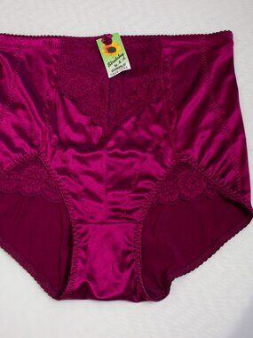 Vintage Girdle High-Waisted Shapewear Satin Briefs